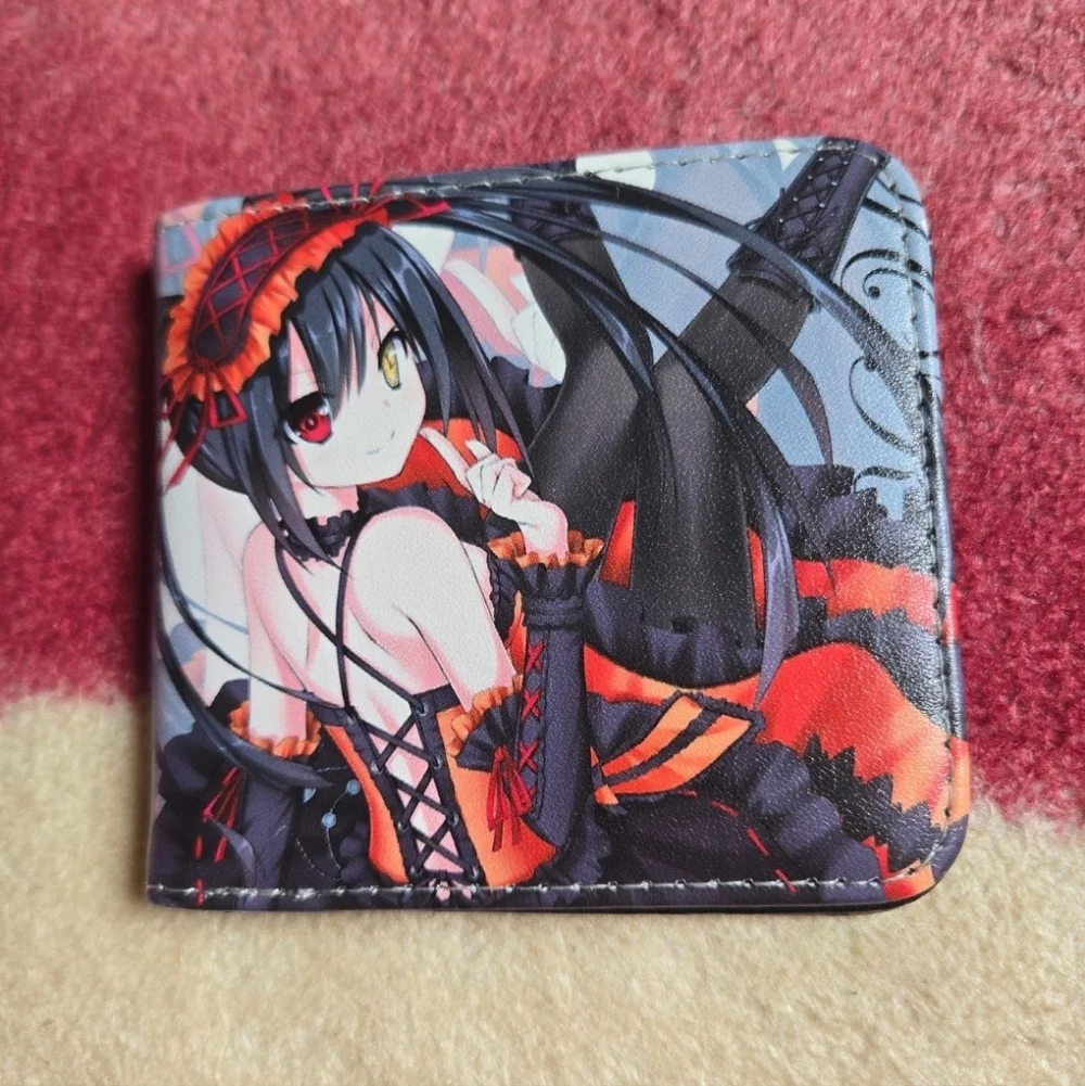 New date a live anime manga leather wallet